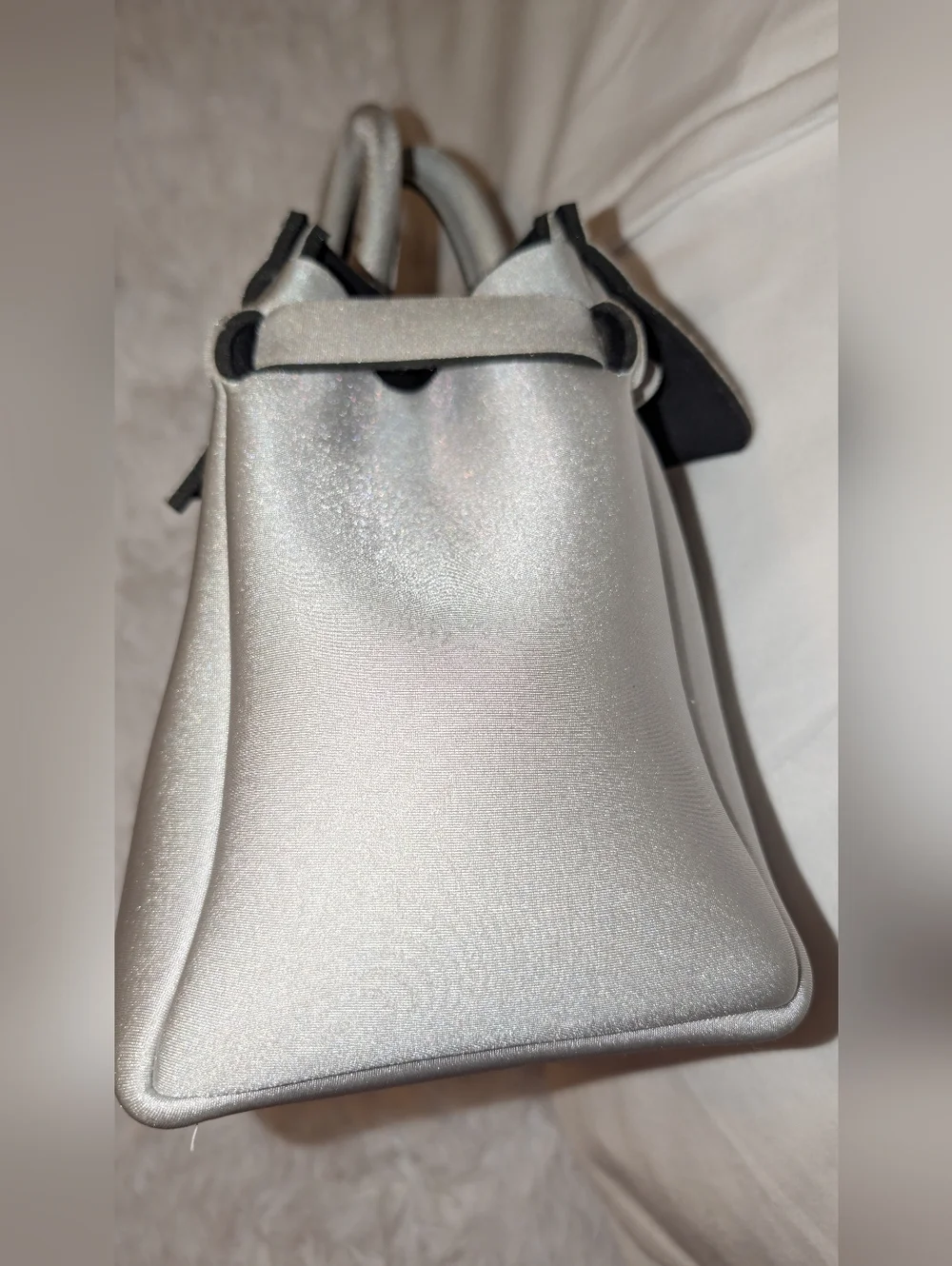 SAVE MY BAG HANDBAG GRAY EUC - Picture 4 of 8